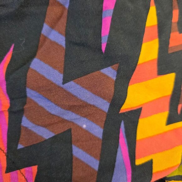 Farm Rio Cropped Over Sized Shirt‎ Womens Size PP US XS Geomtric Multicolor - Picture 13 of 13